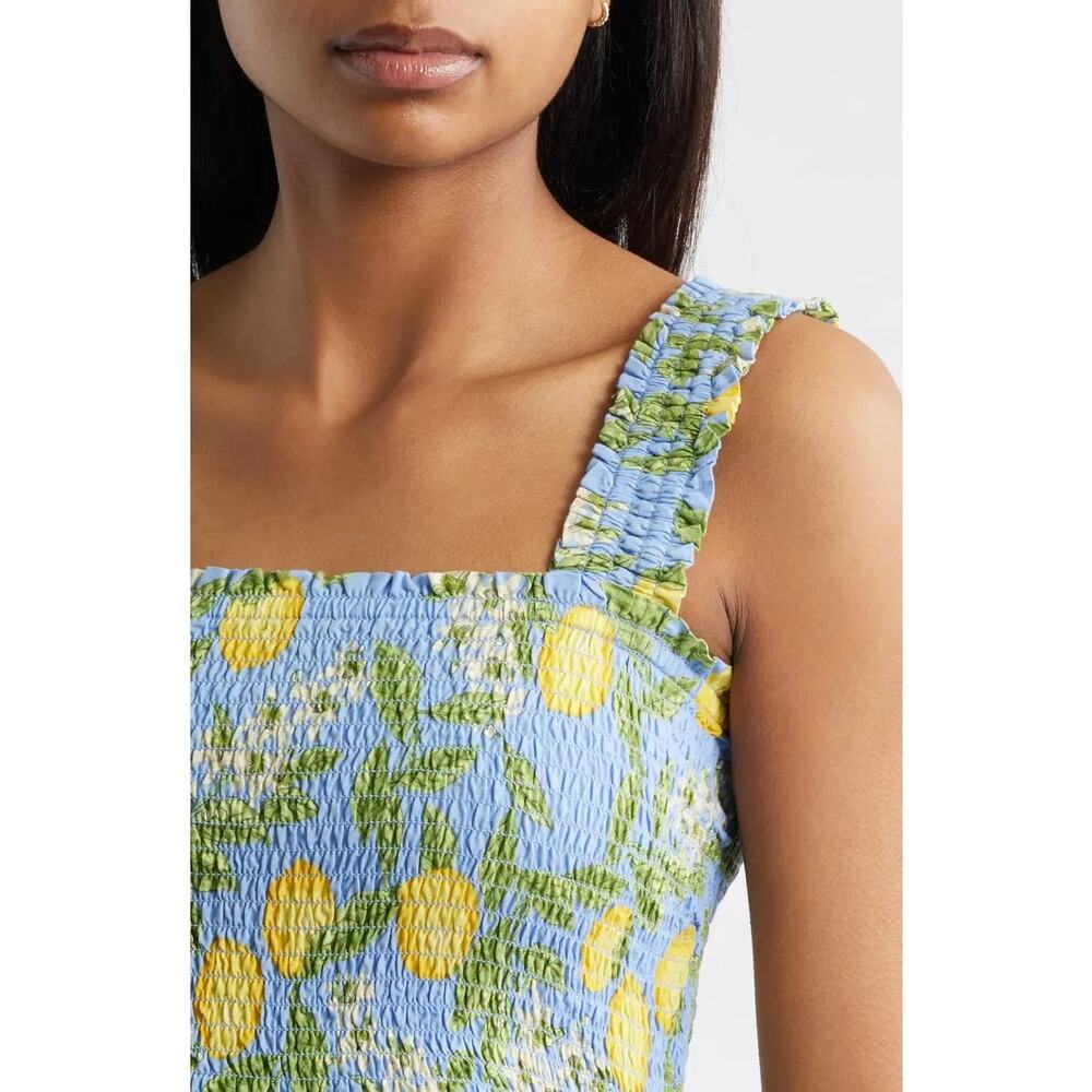 NWT Beachlunchlounge Alice Tiered Sundress Lemon Drop L - Picture 4 of 6